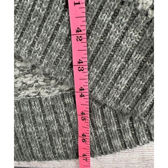 Trouve Open Front Fringe Hem Duster Cardigan Sweater Women's Small‎ Gray - Picture 12 of 12